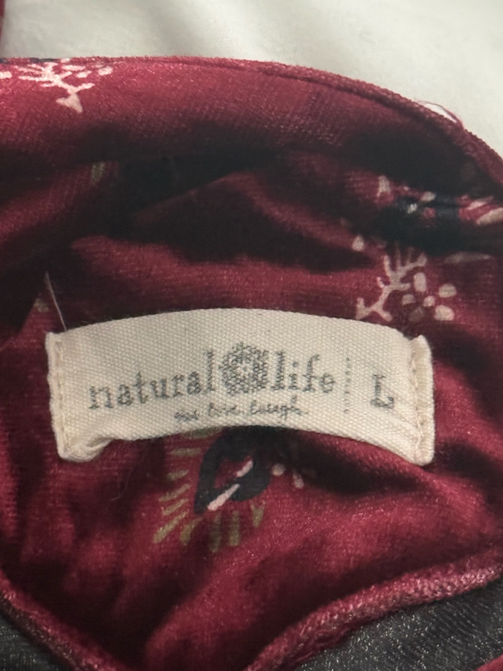 Natural Life Dakota Wide Leg Jumpsuit in Burgundy Floral - Picture 4 of 4